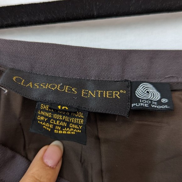 Classiques Entier Grey Pencil Skirt Size 10 - Picture 8 of 9